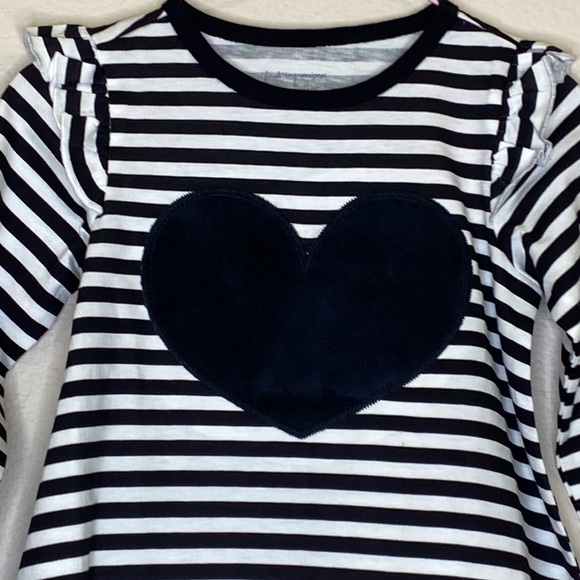 First Impressions Girl's Striped Heart Top & Soft Pull-On Pants NWT - Picture 3 of 11